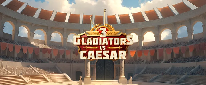 3 Gladiators vs Caesar - Yggdrasil Slot Game